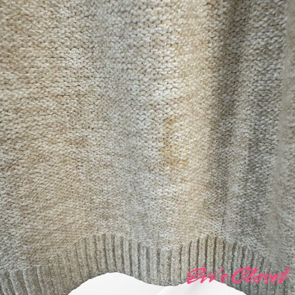 Knox Rose Sweater Mock Turtle Neck. Beige S.3X - Picture 4 of 8